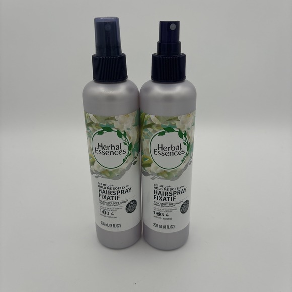Lot of 2 Herbal Essences SET ME UP Hold Me Softly HAIRSPRAY Medium‎ Hold - Picture 1 of 13